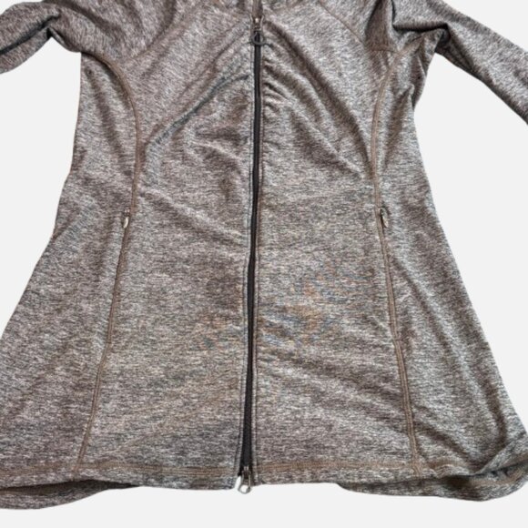 Athleta Vitamin Sea Zip Up Gray Heathered Athleisure Snug Hoodie  (Size M) - Picture 7 of 9